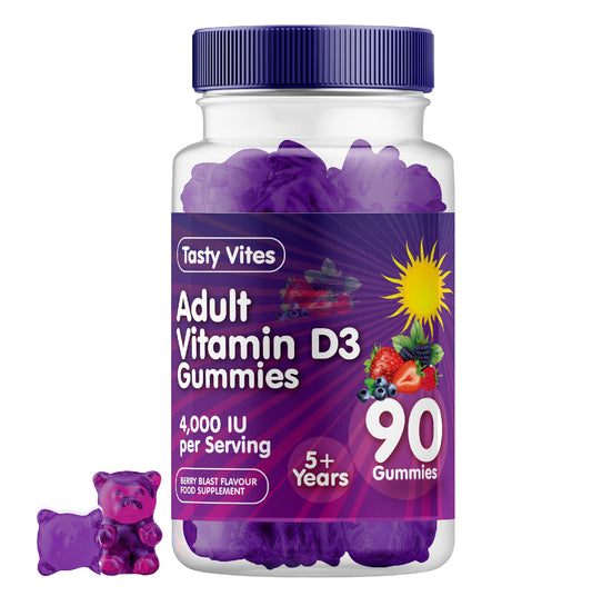 Vitamin D Gummies Men & Women 4000IU HIGH STRENGTH - Stawberry Flavour
