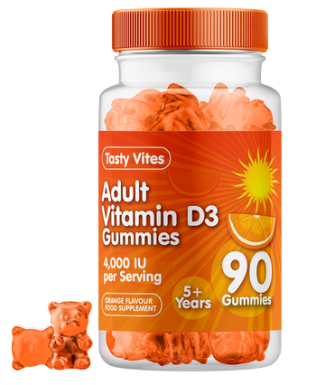 Vitamin D Gummies Men & Women 4000IU HIGH STRENGTH - Orange Flavour