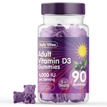 Vitamin D Gummies Men & Women 4000IU HIGH STRENGTH - Blueberry Flavour